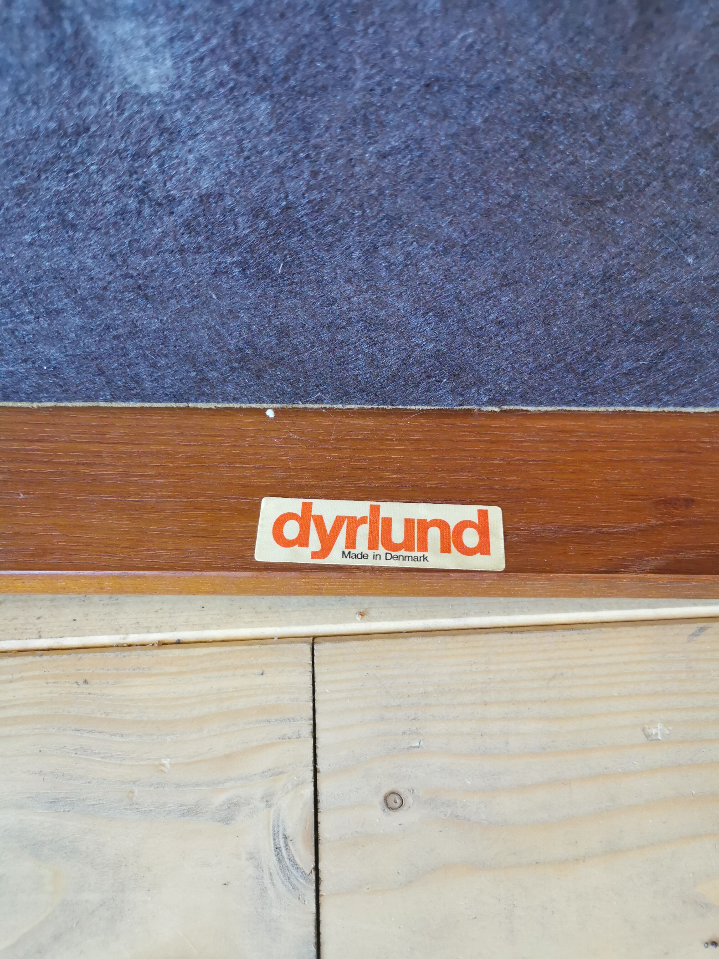 Pair of Dyrlund leather footrest 60s leather