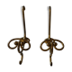 Vintage brass patères