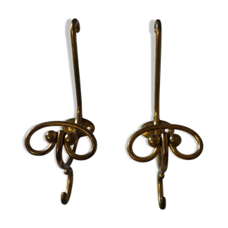 Vintage brass patères