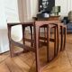 Set of 3 Scandinavian nesting tables from the 60s