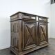 High walnut buffet from the Louis XIV period, late 17th century.
