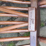 Set of 3 Windsor oak model chairs