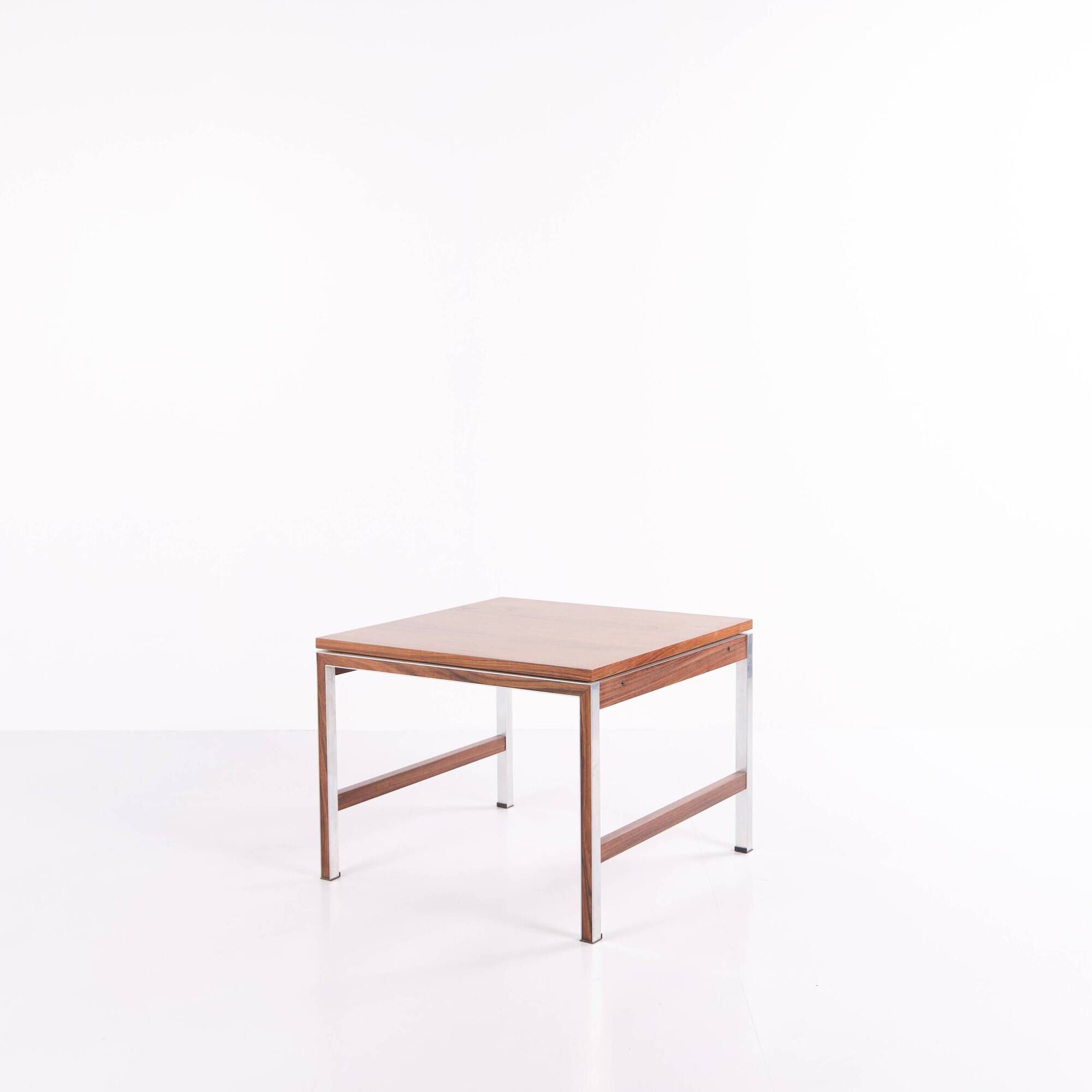 Side table / lamp table – rosewood – aluminium – 1960s