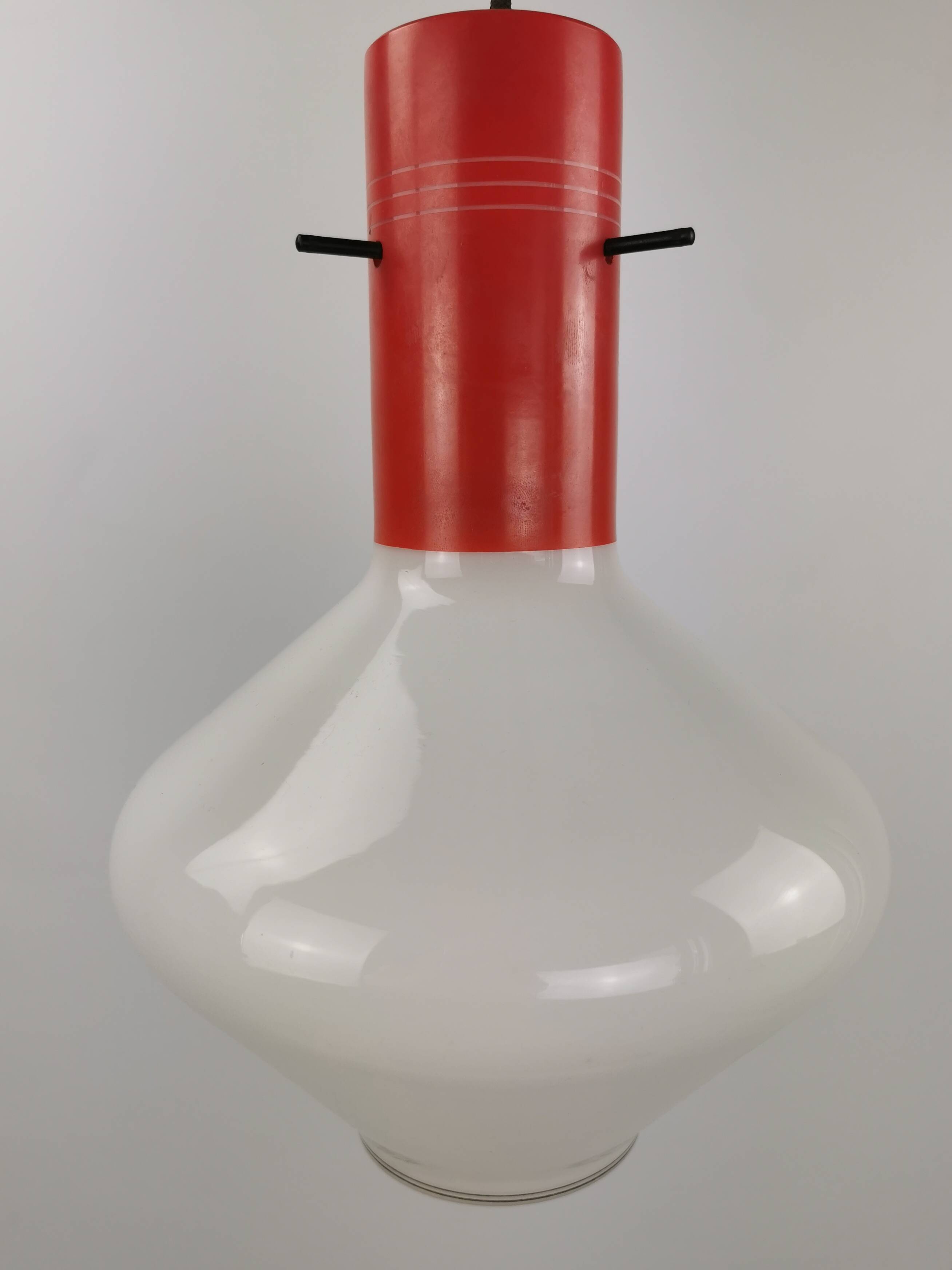 Italian hanging lamp glass by Targetti Sankey