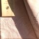 Old linen and cotton sheet dyed in baby pink