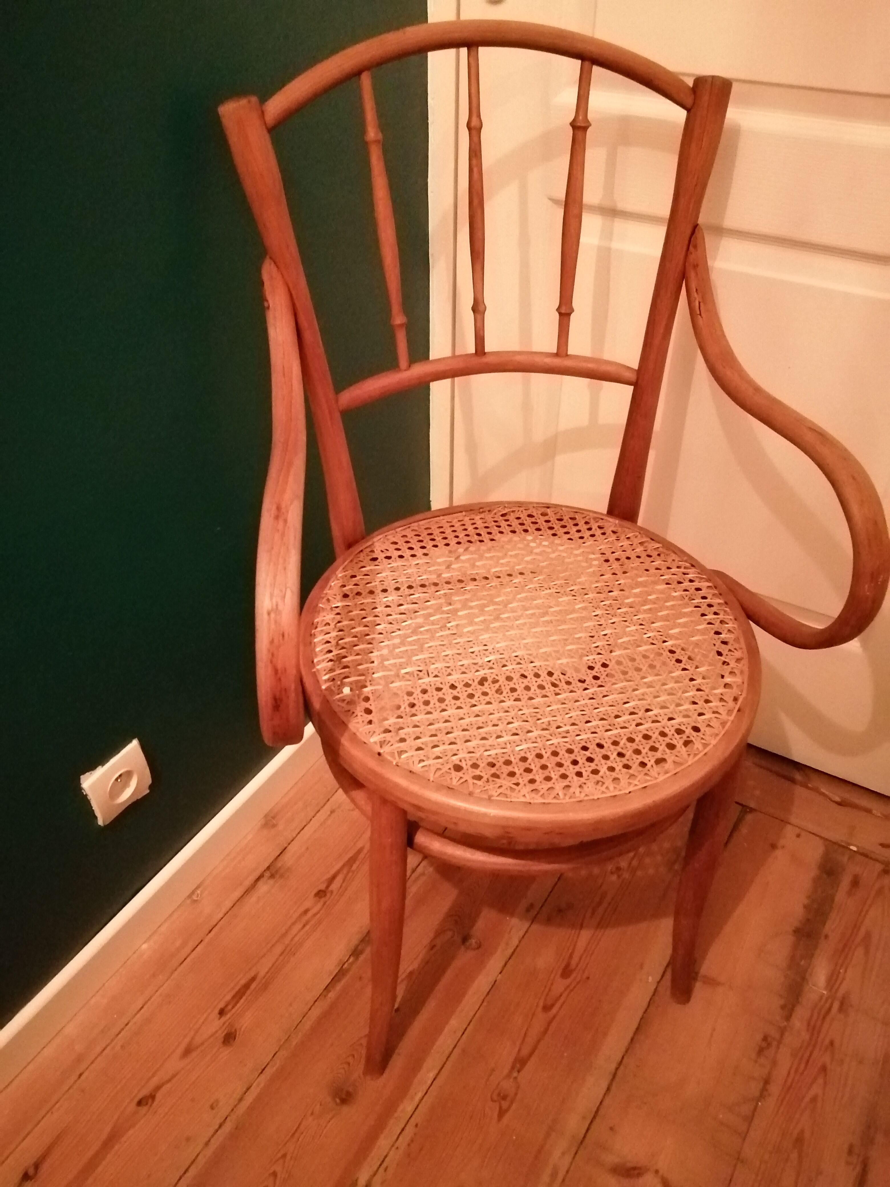 Fauteuil canné