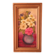 Vintage French oil painting of flowers, signed René