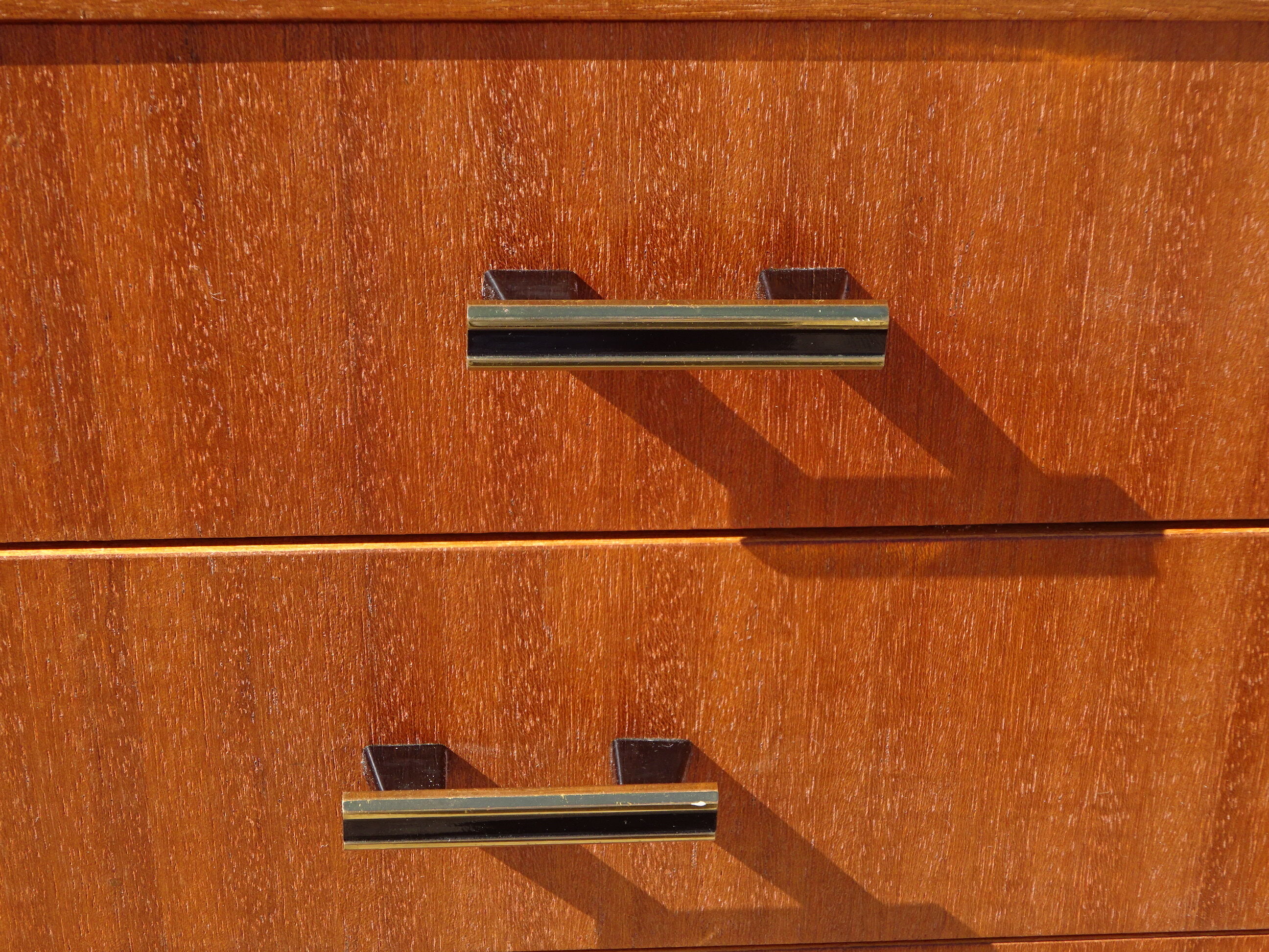 Office furniture in teak veneer, from the 60's