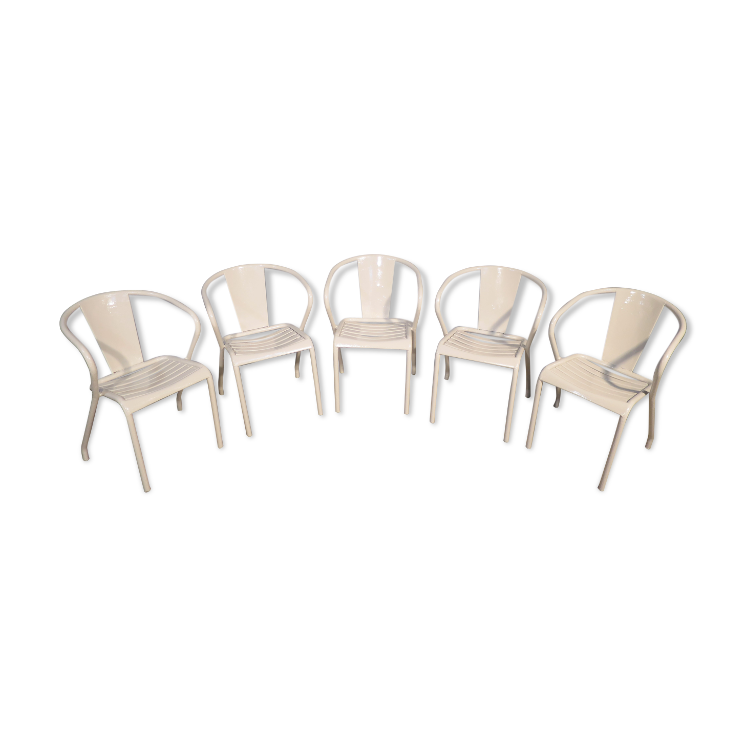 5 FT5 Tolix armchairs