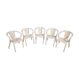 5 FT5 Tolix armchairs