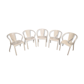 5 FT5 Tolix armchairs