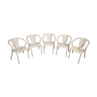 5 FT5 Tolix armchairs