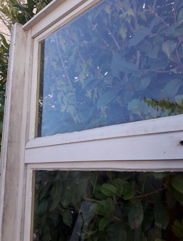 Wooden canopy 3 windows with bellows and abbatant
