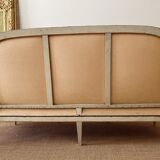 Louis XVI period sofa in lacquered wood