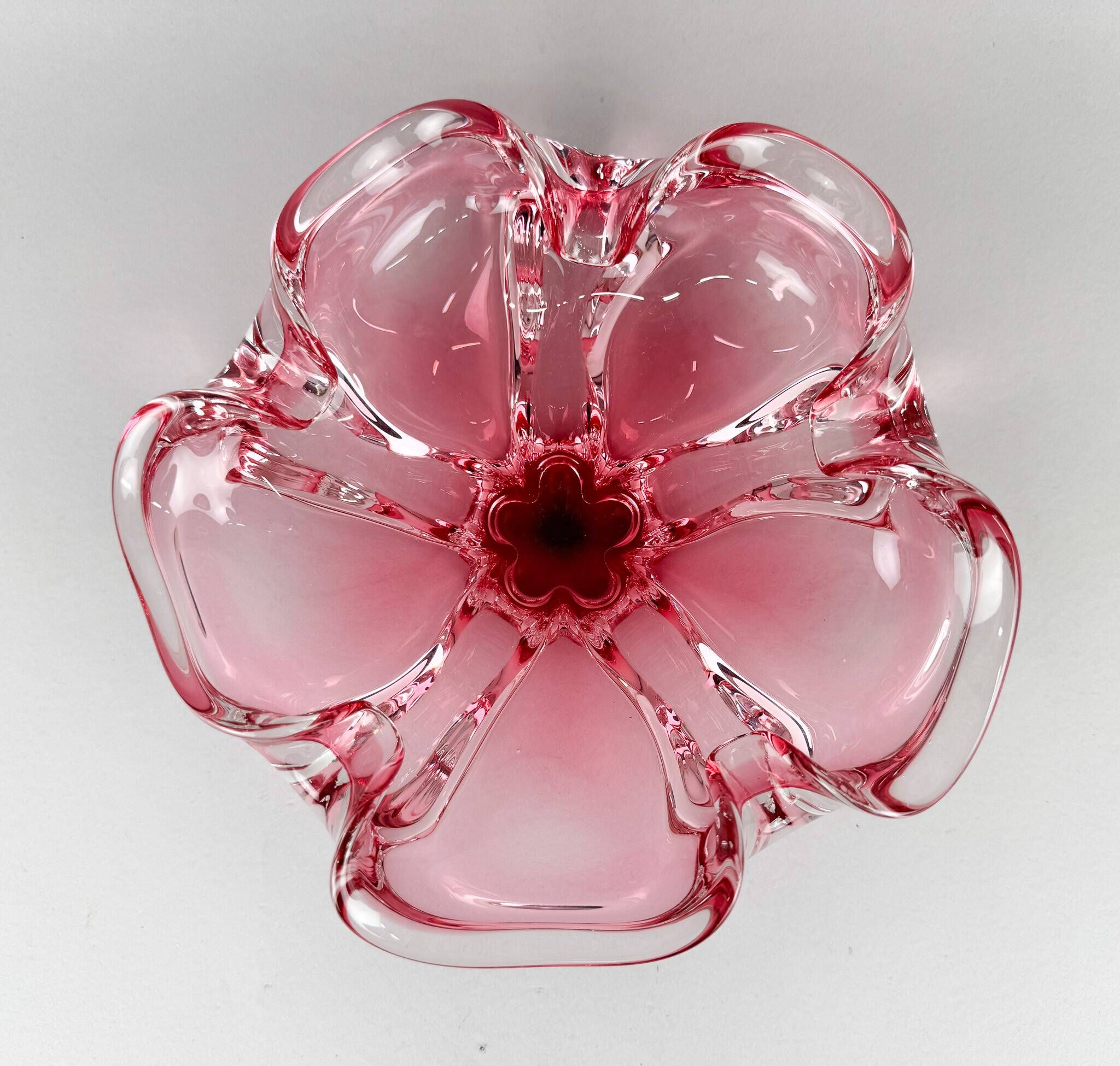 Vintage Art Glass Bowl by Josef Hospodka for Chribska Glassworks, 1960's