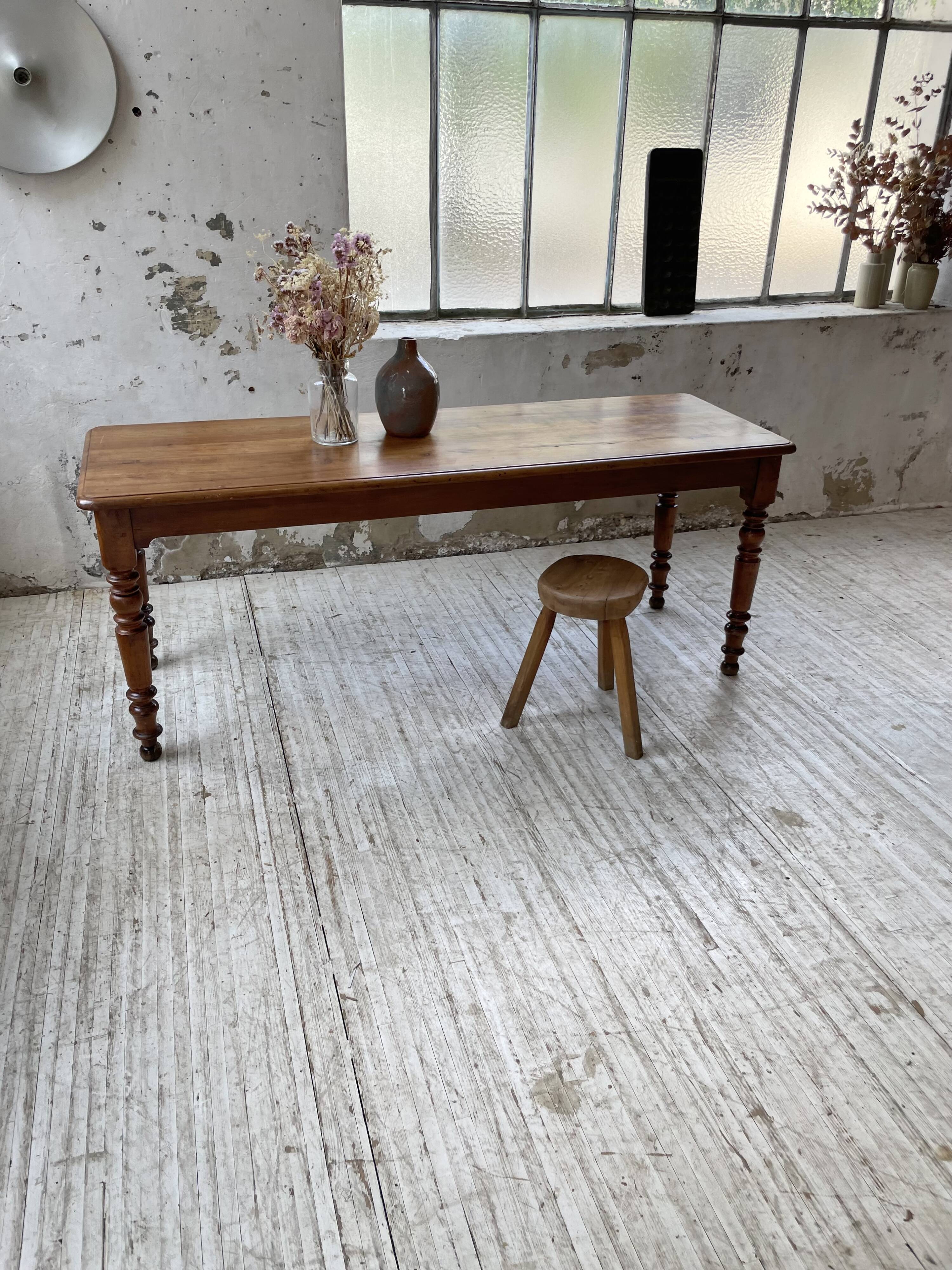 Walnut farm table 185 cm