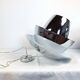 Paire de suspensions chrome Space Age vintage
