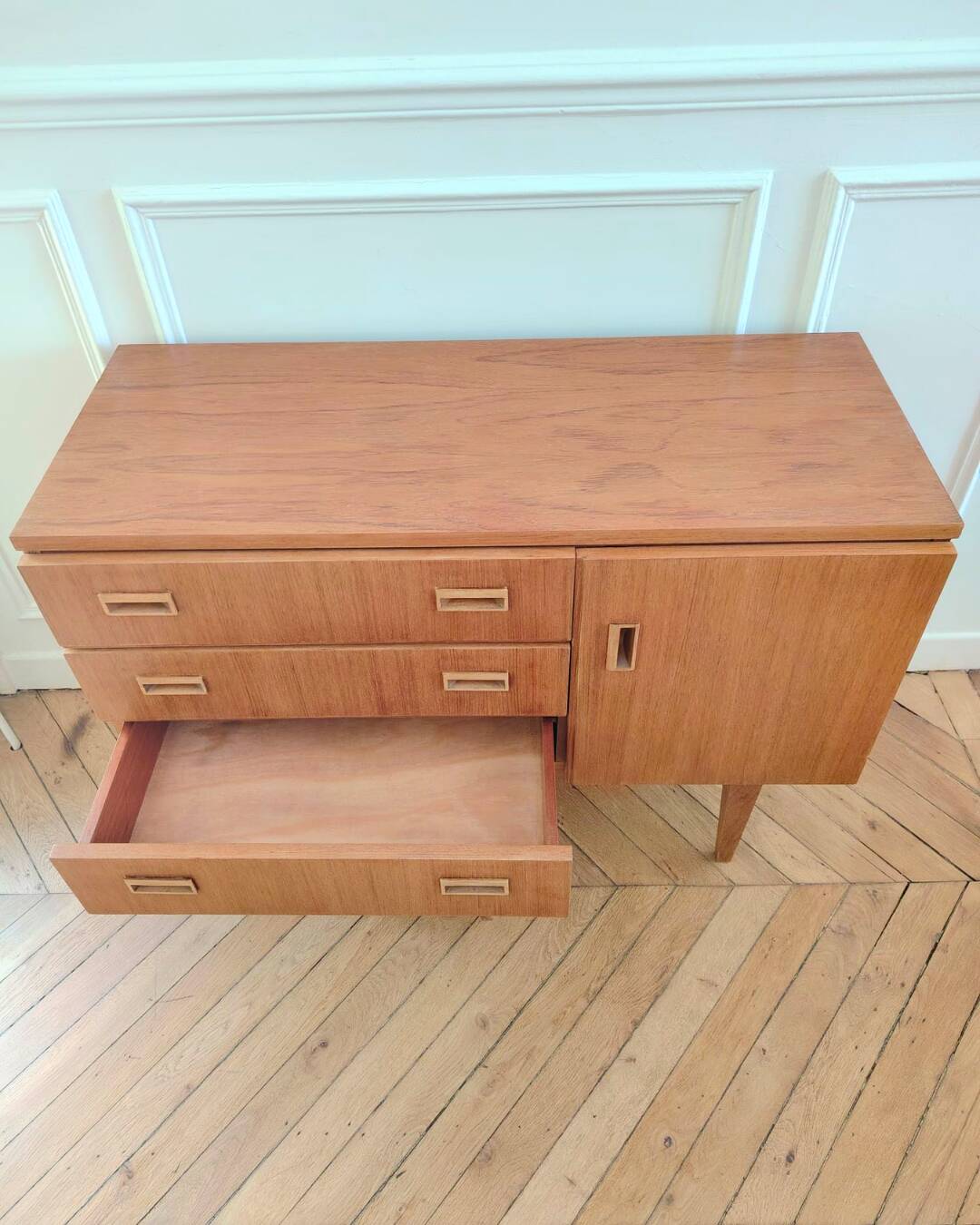 Enfilade vintage rénovée, années 60