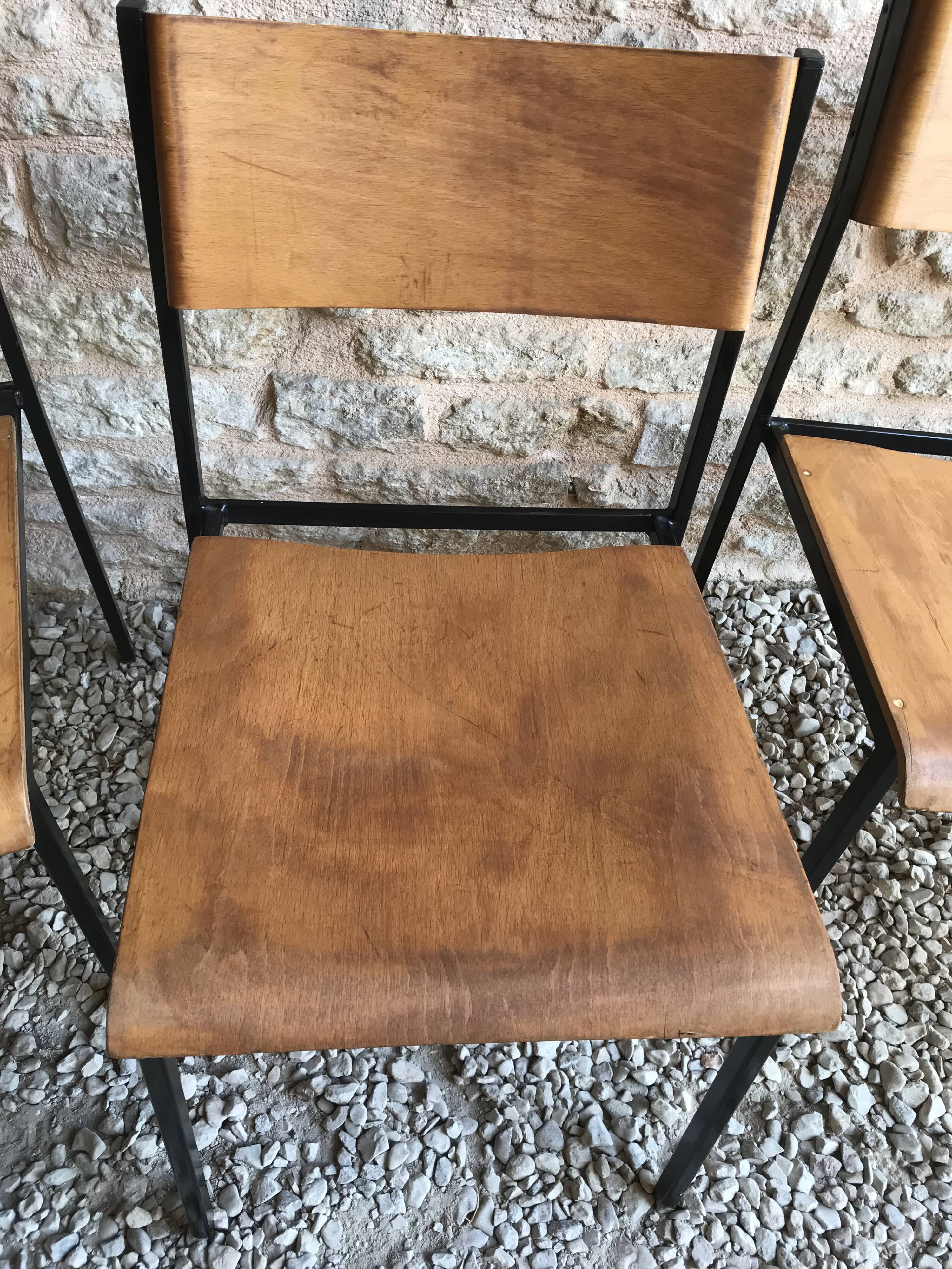 Set of 4 vintage chairs Hiller 1980's