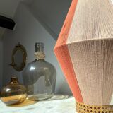 Woven cotton table lamp