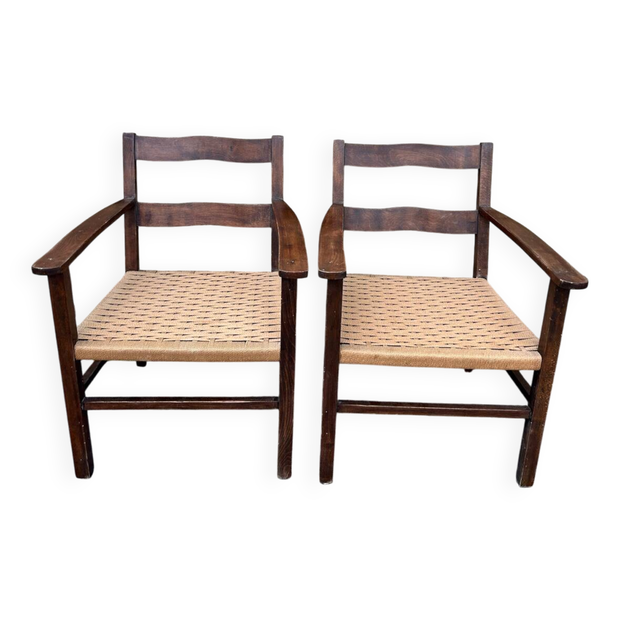 Pair of modernist armchairs