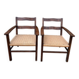 Pair of modernist armchairs