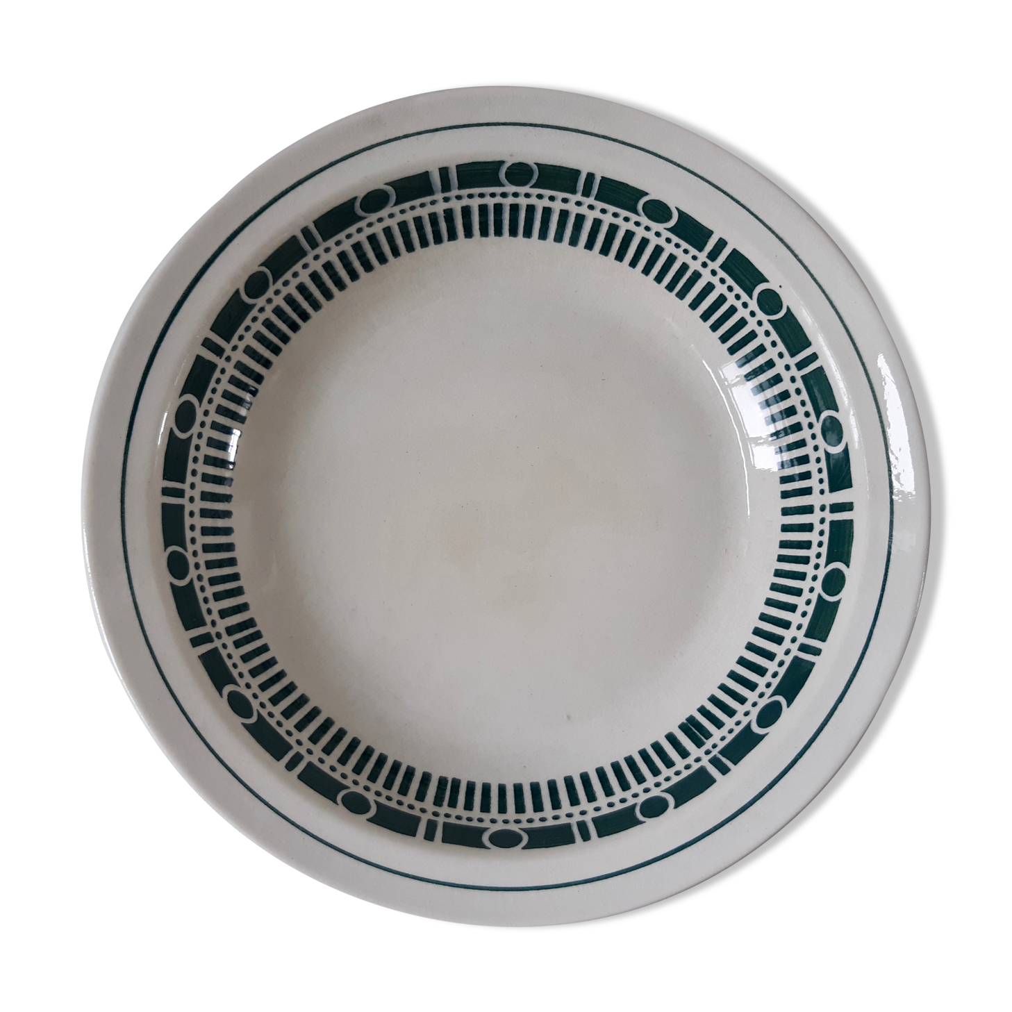 Plat creux lunéville vert