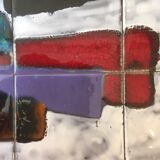 coffee table with ceramic tiles, 60s