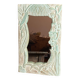 Carved wooden mirror