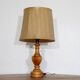 Grande lampe vintage en bois 1970