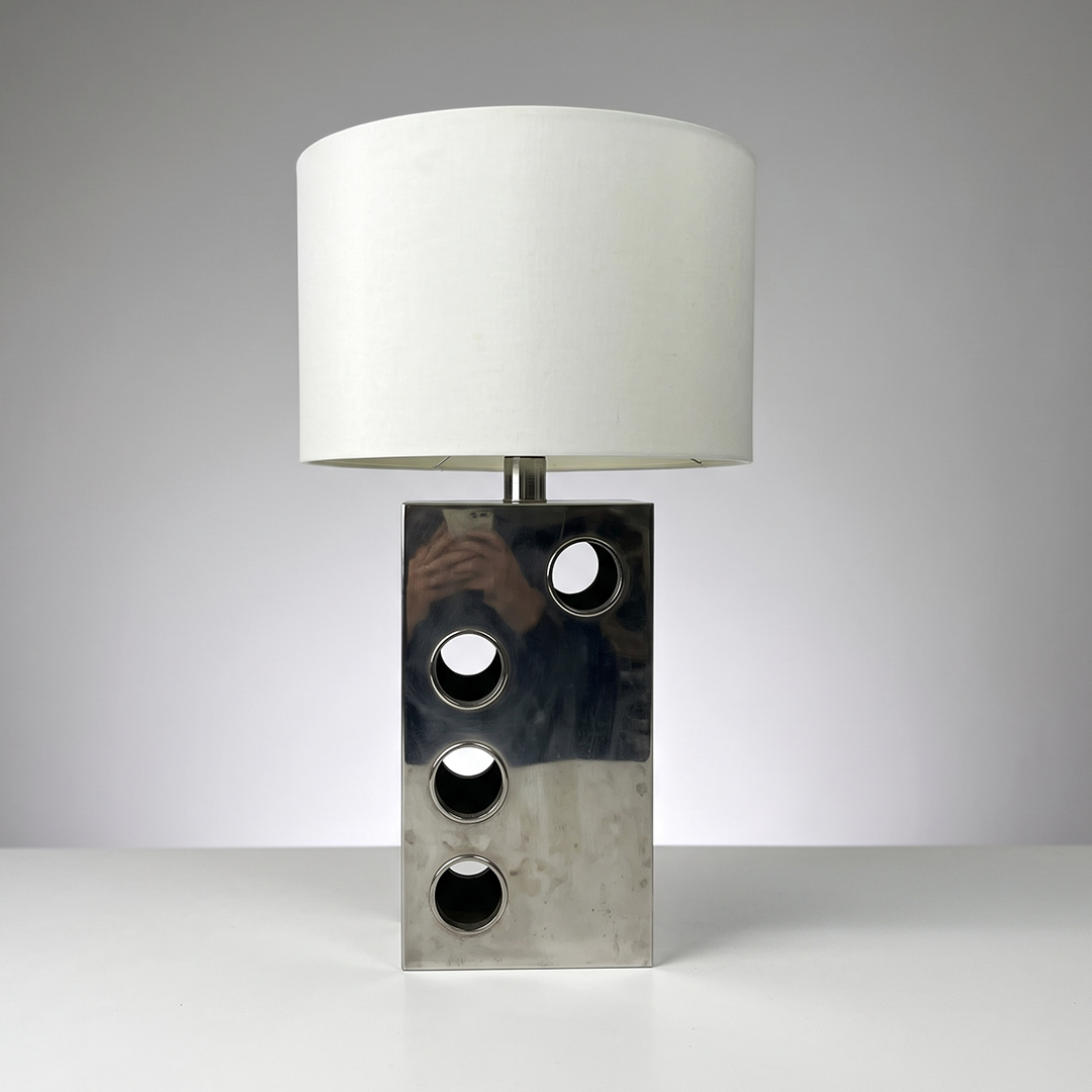Lampe argentée