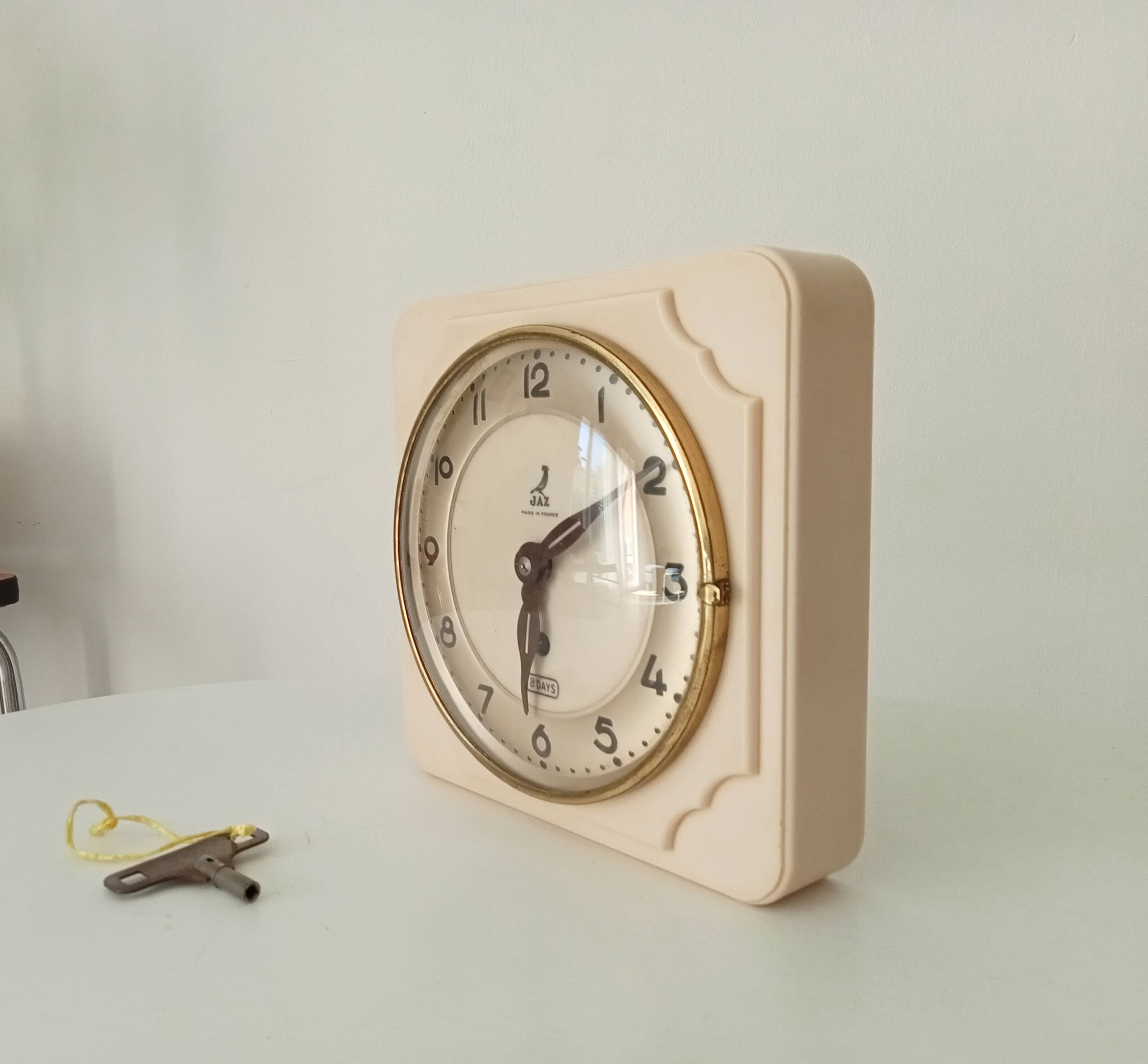 Vintage Jazz bakelite wall clock from the 50s