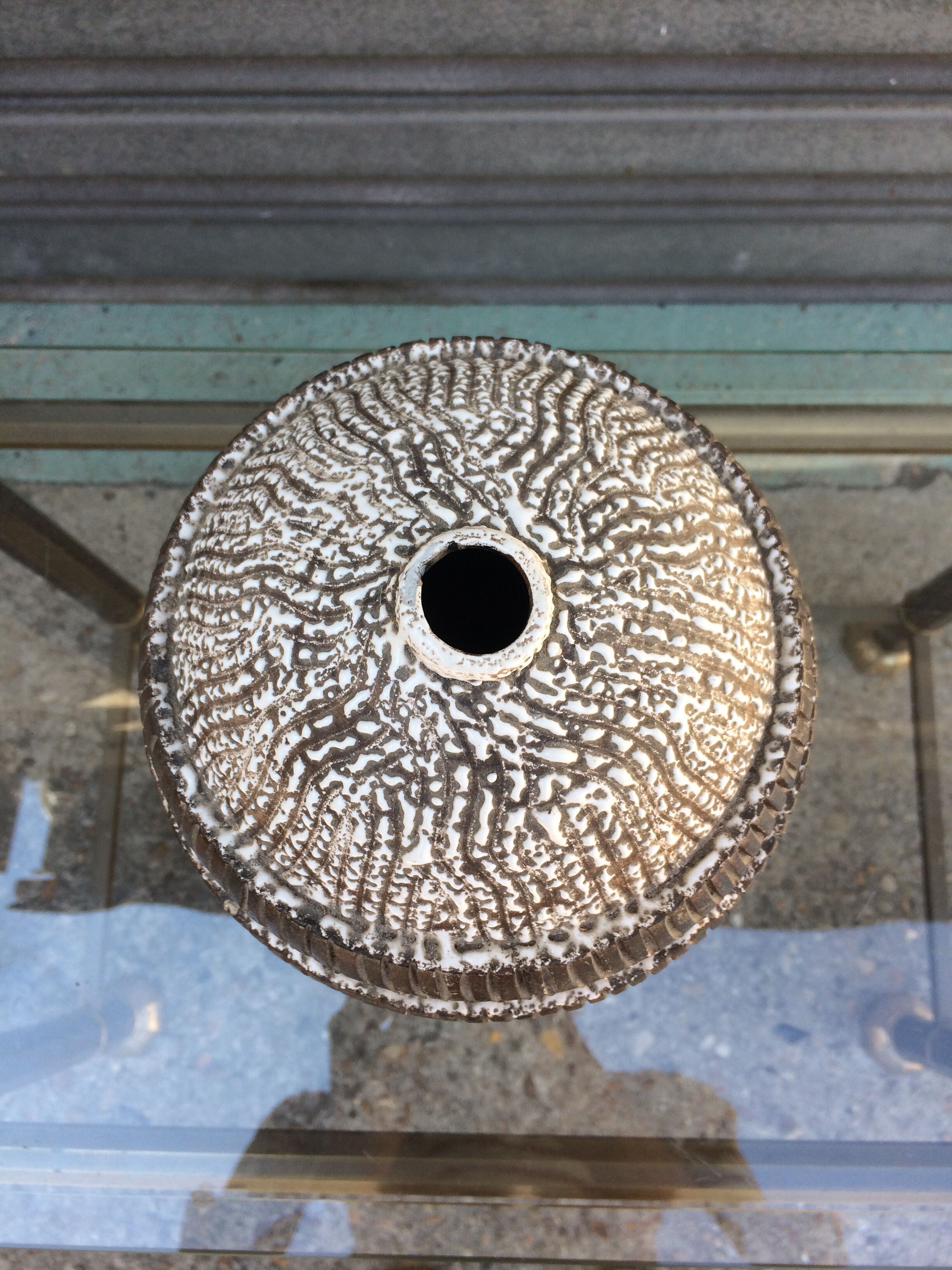 Pied de lampe en céramique