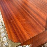 Bureau en bois (style bateau) finitions en metal