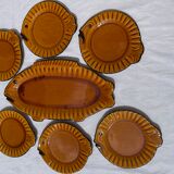 Assiettes et Plat Poisson Vallauris