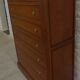 Weekly chest of drawers with secret shelf and its 7 drawers, made in the old-fashioned way from solid wood with knob