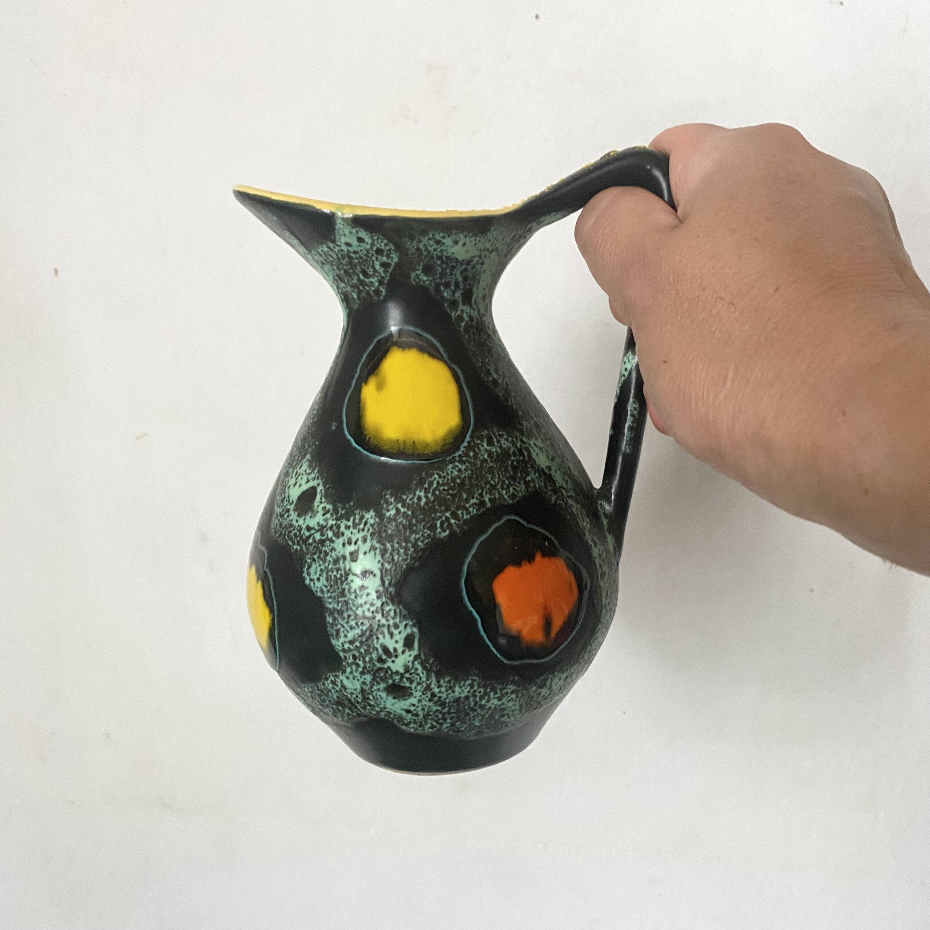Poët Laval ceramic pitcher from the 60s
