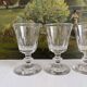 4 verres à vin en cristal ancien Caton Saint Louis Baccarat