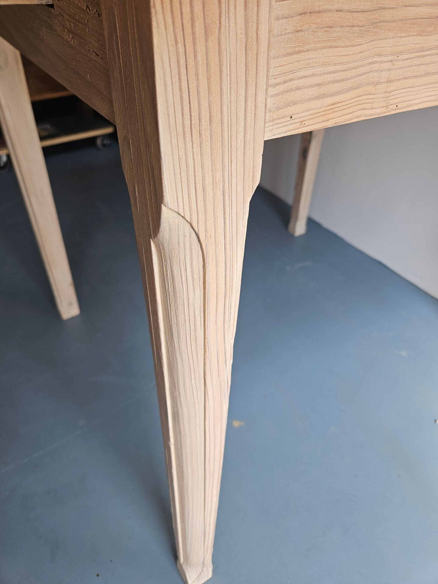 Restored wooden table