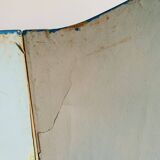 Painted canvas screen