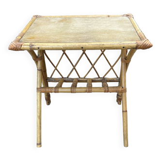 Small table, rattan end table