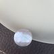 Wall light or ceiling light in frosted glass and leather-like material.