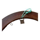 Mirror oval frame gilded wood