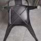 Chaise Tolix véritable, tôle perforée noire, état neuf
