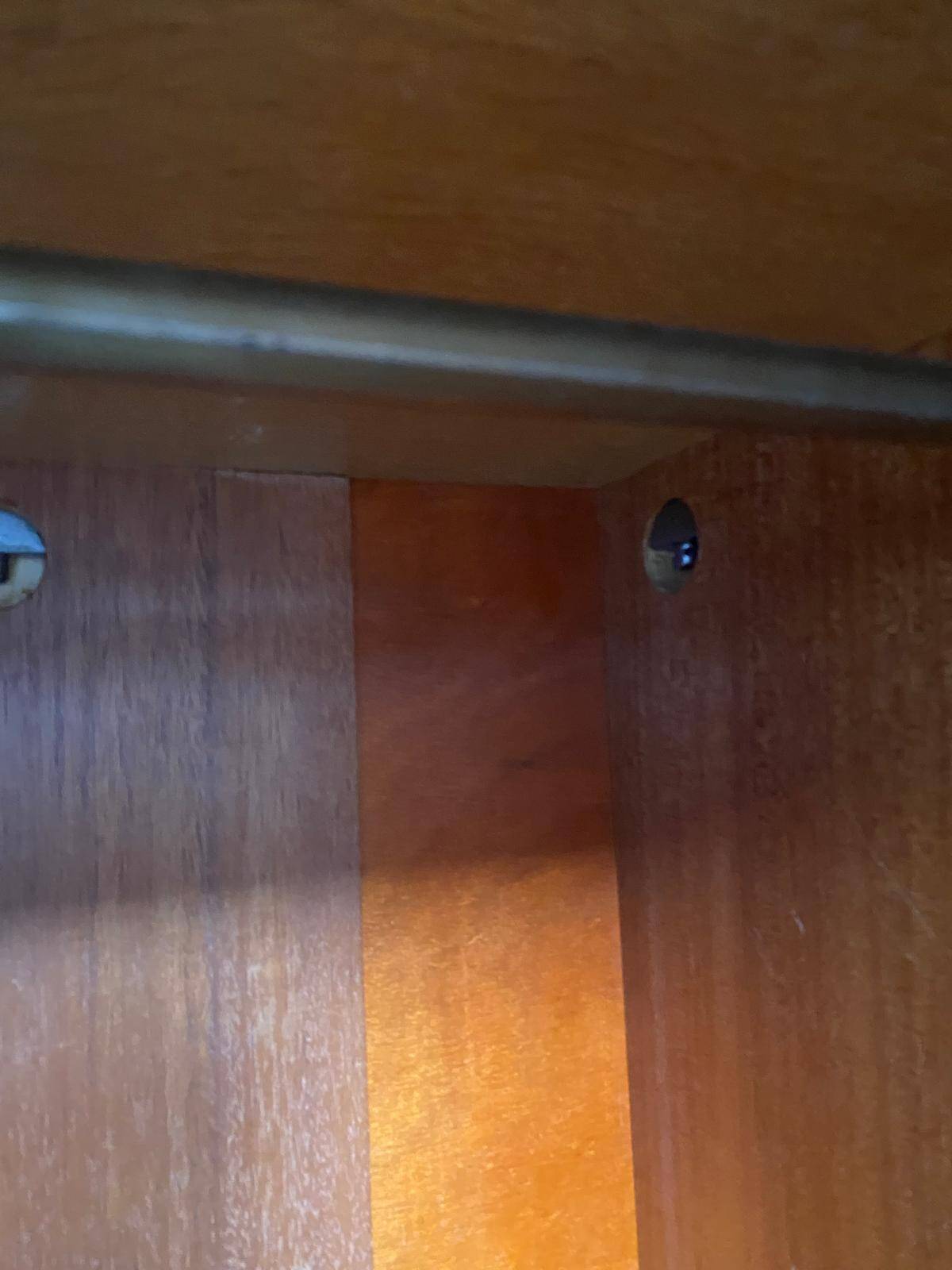 Scandinavian 3-door oak wardrobe from the 1960s, 155cm.