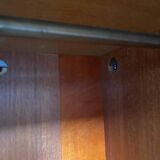 Scandinavian 3-door oak wardrobe from the 1960s, 155cm.