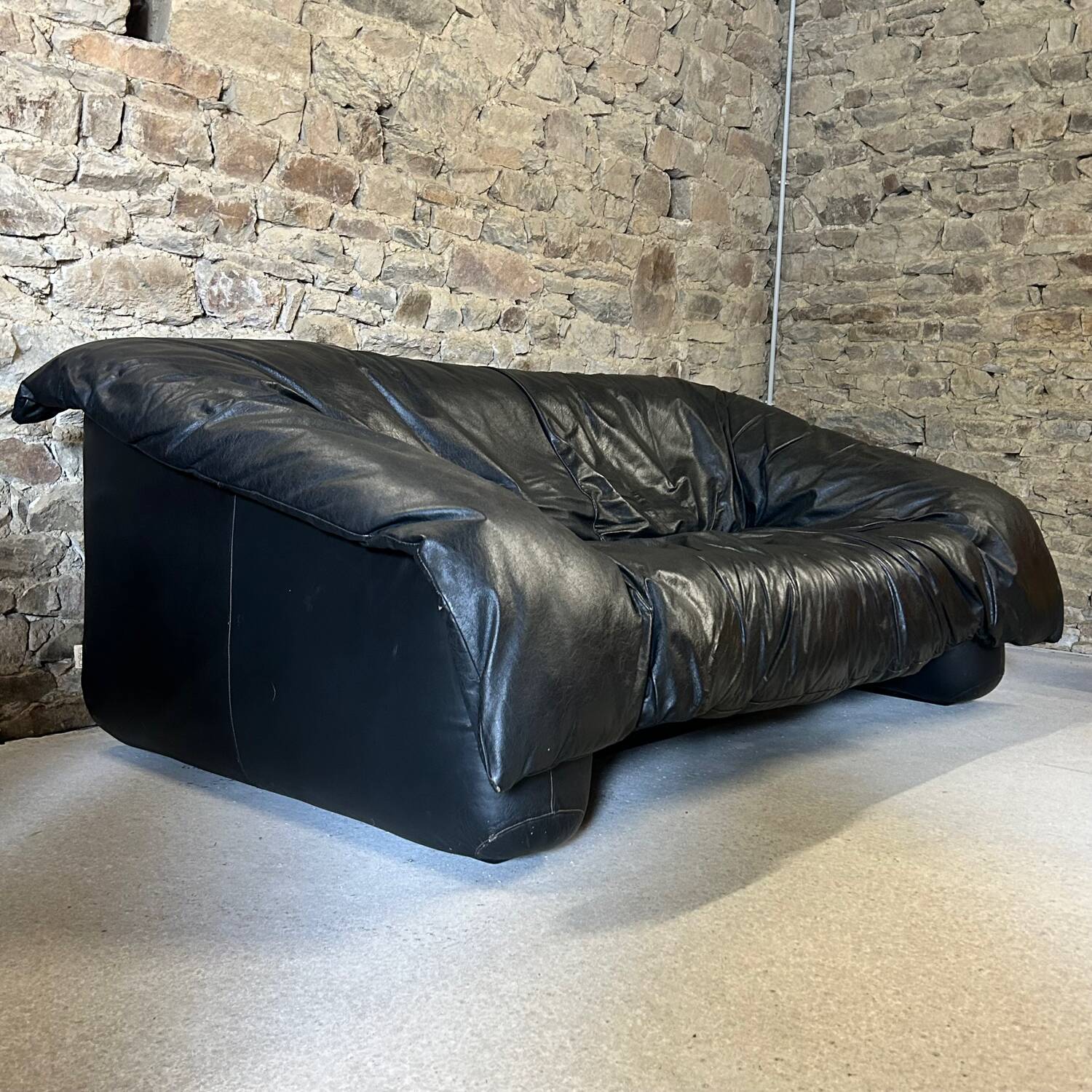 Canapé cuir Flou Flou par De Pas, D’Urbino & Lomazzi pour Ligne Roset