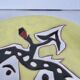 Jean Lurçat 2 enamelled ceramic plates, signed, Sant Vicens edition