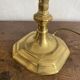Lampes bougeoirs en laiton