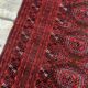 Vintage Uzbek Handmade Bukhara Rug, 4.5' x 5.10' (137cm x 181cm), 1960s